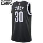 Brooklyn Nets Trikot Seth Curry 30 Nike 2022-23 Icon Edition Schwarz Swingman - Kinder